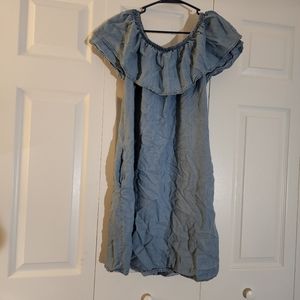 Tommy Hilfiger Off the shoulder denim dress